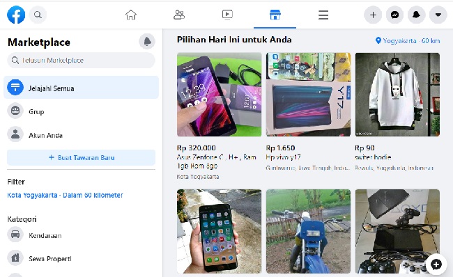 cara berjualan di Facebook