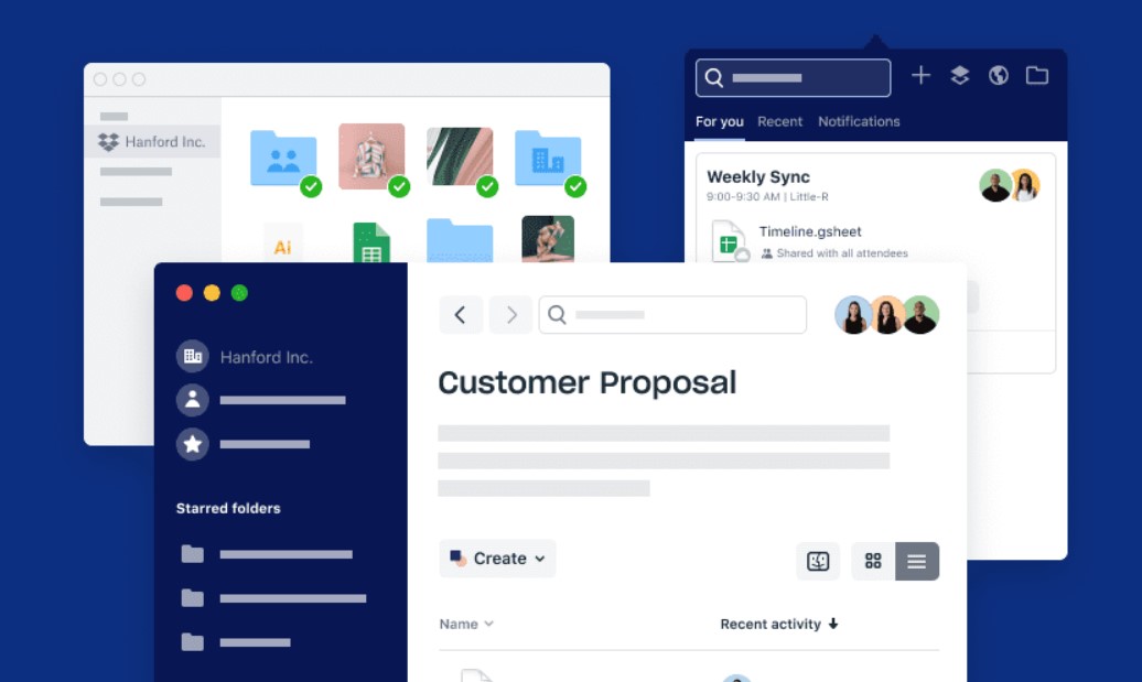 simulasi cara menggunakan dropbox