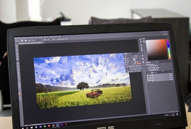 cara crop gambar di photoshop