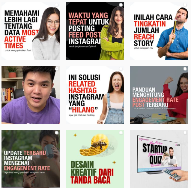 konten feed instagram menarik dari @bynikojulius