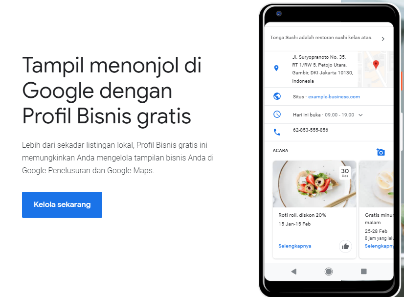 cara daftar google bisnisku gratis